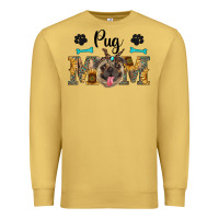 Antique Gold western pug mom Premium Sweatshirt - RanaPortraitStore