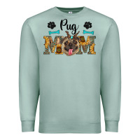 Seafoam western pug mom Premium Sweatshirt - RanaPortraitStore