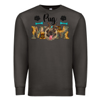 Smoke western pug mom Premium Sweatshirt - RanaPortraitStore