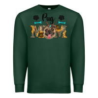 Sports Green western pug mom Premium Sweatshirt - RanaPortraitStore