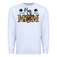White western pug mom Premium Sweatshirt - RanaPortraitStore