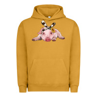 Pigment Peanut Butter baby pig with cowhide ribbon Urban Hoodie - RanaPortraitStore