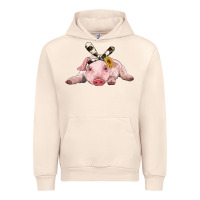 Sandshell baby pig with cowhide ribbon Urban Hoodie - RanaPortraitStore