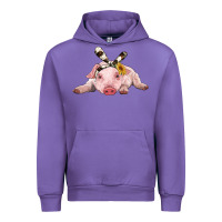 Tulip baby pig with cowhide ribbon Urban Hoodie - RanaPortraitStore