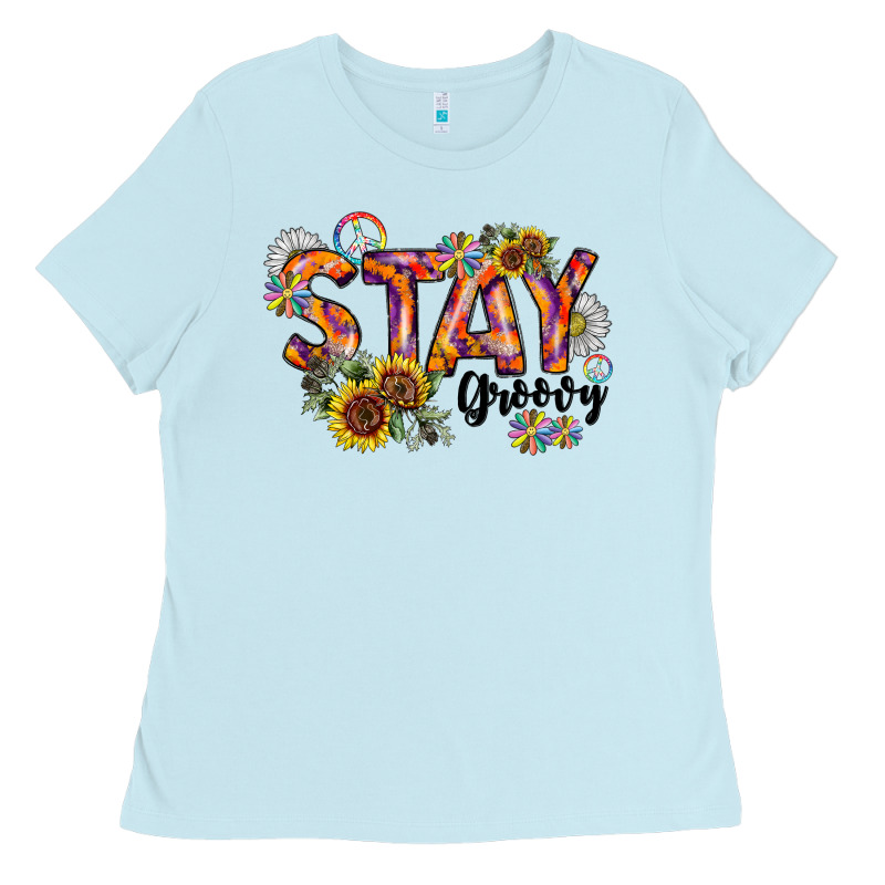 Stay Groovy Ladies Tee by CowhideDigitalArt | Teevron