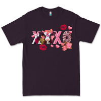 Plum Xoxo Baby Cow Valentine's Day Premium Tee - FaDigitalArtStudio