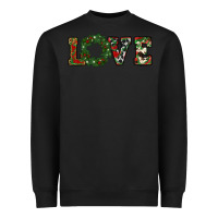 Black christmas love Heavyweight Sweatshirt - RanaPortraitStore