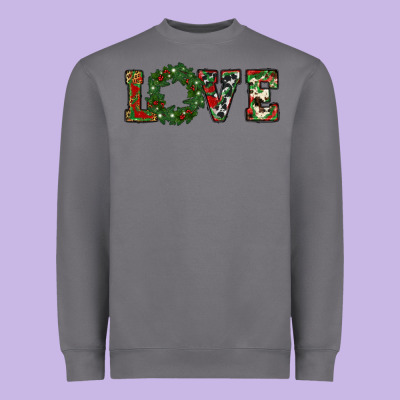 Christmas Love Heavyweight Sweatshirt Designed By Ranaportraitstore