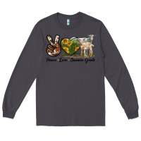 Smoke Peace Love Saanen Goats Long Sleeve Tee - LillyAllenDesigns