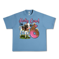 Pebble Blue holy cow i'm 6 years old Urban Heavy Tee - LillyAllenDesigns
