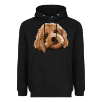 Black Cockapoo Heavyweight Hoodie - Jasminsmagicworld