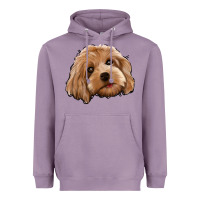 Lavender Cockapoo Heavyweight Hoodie - Jasminsmagicworld
