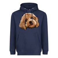 Navy Cockapoo Heavyweight Hoodie - Jasminsmagicworld