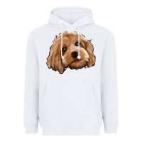 White Cockapoo Heavyweight Hoodie - Jasminsmagicworld