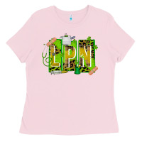 Bubblegum Pink St. Patricks Day Lpn Ladies Tee - CowhideDigitalArt