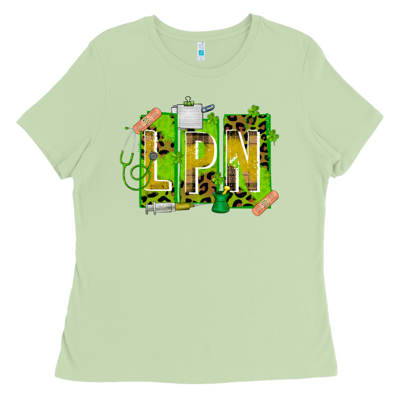 St. Patricks Day Lpn Ladies Tee by CowhideDigitalArt | Teevron
