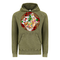 Vintage Olive Christmas chicken Vintage Hoodie - Artiststas