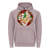 Vintage Zinc Christmas chicken Vintage Hoodie - Artiststas