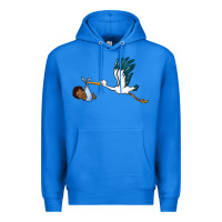 True Royal stork with black baby boy Premium Hoodie - BarkalooDesign