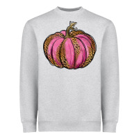 Heather Grey leopard cancer pumpkin Heavyweight Sweatshirt - RanaPortraitStore