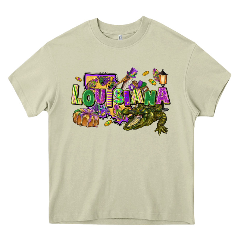 Louisiana Mardi Gras Heavy Core Tee by FaDigitalArtStudio | Teevron