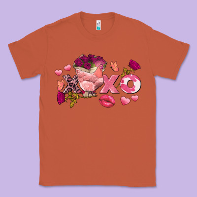Chicken Valentine's Day Xoxo Classic Tee Designed By Fadigitalartstudio