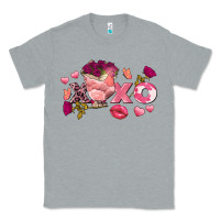 Heather Grey Chicken Valentine's Day xoxo Classic Tee - FaDigitalArtStudio