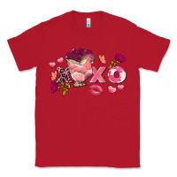 Red Chicken Valentine's Day xoxo Classic Tee - FaDigitalArtStudio