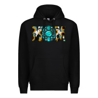 Black Sunflower Cowhide Turquoise Gemstone Mom Premium Hoodie - Jasminsmagicworld