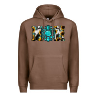 Chestnut Sunflower Cowhide Turquoise Gemstone Mom Premium Hoodie - Jasminsmagicworld