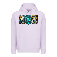 Lilac Sunflower Cowhide Turquoise Gemstone Mom Premium Hoodie - Jasminsmagicworld