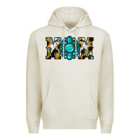 Oatmeal Heather Sunflower Cowhide Turquoise Gemstone Mom Premium Hoodie - Jasminsmagicworld