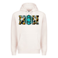 Pale Pink Sunflower Cowhide Turquoise Gemstone Mom Premium Hoodie - Jasminsmagicworld