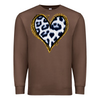 Chestnut Dalmatians Heart Gold Glitter Premium Sweatshirt - Jasminsmagicworld
