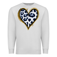 Dove Grey Dalmatians Heart Gold Glitter Premium Sweatshirt - Jasminsmagicworld