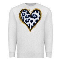 Oatmeal Heather Dalmatians Heart Gold Glitter Premium Sweatshirt - Jasminsmagicworld