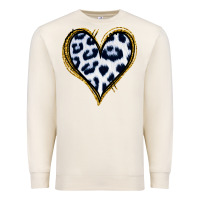 Sandshell Dalmatians Heart Gold Glitter Premium Sweatshirt - Jasminsmagicworld