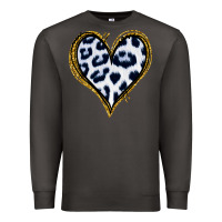 Smoke Dalmatians Heart Gold Glitter Premium Sweatshirt - Jasminsmagicworld
