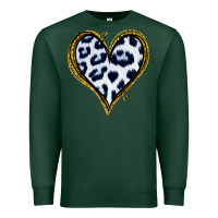 Sports Green Dalmatians Heart Gold Glitter Premium Sweatshirt - Jasminsmagicworld