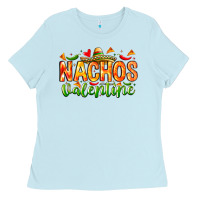 Baby Blue Nachos Valentine Ladies Tee - CowhideDigitalArt