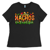 Black Nachos Valentine Ladies Tee - CowhideDigitalArt