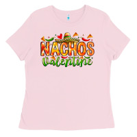 Bubblegum Pink Nachos Valentine Ladies Tee - CowhideDigitalArt