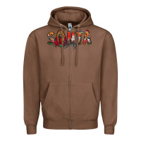 Chestnut santa baby lady of guadalupe Zipper Hoodie - Jasminsmagicworld