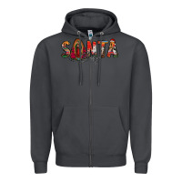 Smoke santa baby lady of guadalupe Zipper Hoodie - Jasminsmagicworld