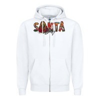 White santa baby lady of guadalupe Zipper Hoodie - Jasminsmagicworld