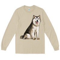 Mushroom Alaskan Malamute Dog Long Sleeve Tee - LillyAllenDesigns