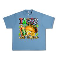 Pebble Blue Tacos And Tequila Urban Heavy Tee - CowhideDigitalArt
