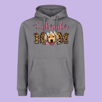 Labrador Mom Heavyweight Hoodie Designed By Jasminsmagicworld
