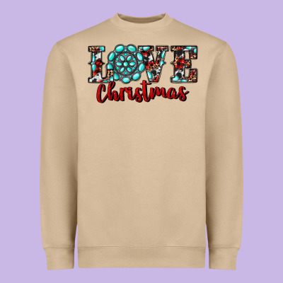 Christmas Gemstone Love Heavyweight Sweatshirt Designed By Ranaportraitstore