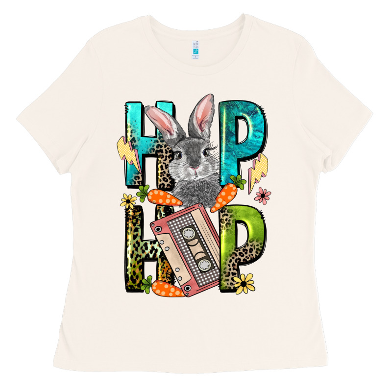 Western Hip Hop Bunny Easter Day Ladies Tee by LillyAllenDesigns | Teevron